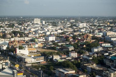 Khorat, Tayland, Kasım 2017 yaklaşık: görünüm şehir Khorat ya Nakhon Ratchasima Isan içinde.