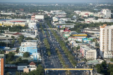 Khorat, Tayland, Kasım 2017 yaklaşık: görünüm şehir Khorat ya Nakhon Ratchasima Isan içinde.