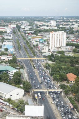 Khorat, Tayland, Kasım 2017 yaklaşık: görünüm şehir Khorat ya Nakhon Ratchasima Isan içinde.