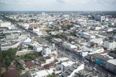 Khorat, Tayland, Kasım 2017 yaklaşık: görünüm şehir Khorat ya Nakhon Ratchasima Isan içinde.