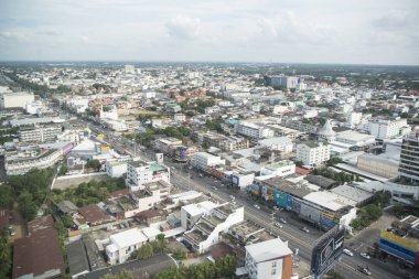 Khorat, Tayland, Kasım 2017 yaklaşık: görünüm şehir Khorat ya Nakhon Ratchasima Isan içinde.