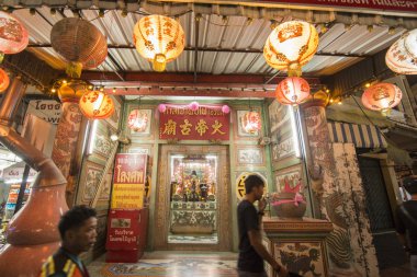 Khorat, Tayland Kasım 2017 yaklaşık: Çin temple Khorat veya Nakhon Ratchasima Isan içinde şehir merkezinde.