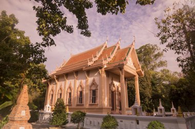Khorat, Tayland, Kasım 2017 yaklaşık: Wat Pha Salawan şehirde Khorat veya Nakhon Ratchasima Isan içinde.