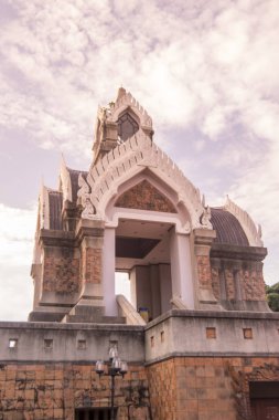 Khorat, Tayland, Kasım 2017 yaklaşık: Wat Salaloi şehirde Khorat veya Nakhon Ratchasima Isan içinde eski şehirde.