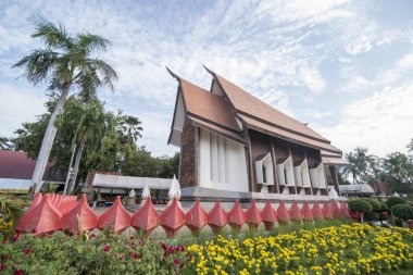 Khorat, Tayland, Kasım 2017 yaklaşık: Wat Salaloy şehirde Khorat veya bir kuzeydoğu Tayland Nakhon Ratchasima eski şehirde.