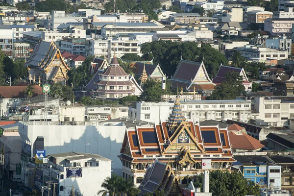 Khorat Tailândia Circa Novembro 2017 Vista Com Wat Rat Bamrung — Fotografia de Stock