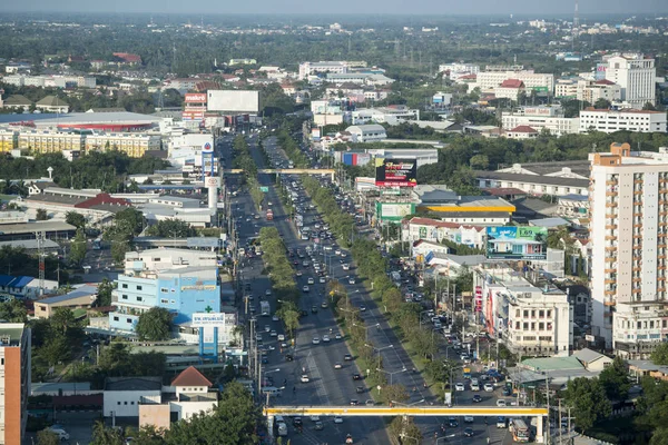 Khorat, Tayland, Kasım 2017 yaklaşık: görünüm şehir Khorat ya Nakhon Ratchasima Isan içinde.