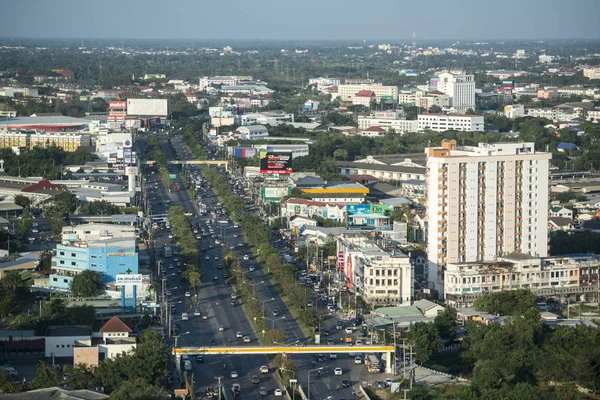 Khorat Tailandia Circa Noviembre 2017 Vista Sobre Ciudad Khorat Nakhon — Foto de Stock