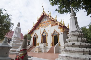 Khorat, Tayland, Kasım 2017 yaklaşık: Wat Salaloy şehirde Khorat veya bir kuzeydoğu Tayland Nakhon Ratchasima eski şehirde.