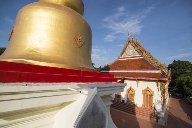 Khorat, Tayland, Kasım 2017 yaklaşık: Şehir Khorat tapınakta Wat Phra Narai Maharat veya Nakhon Ratchasima Isan içinde.