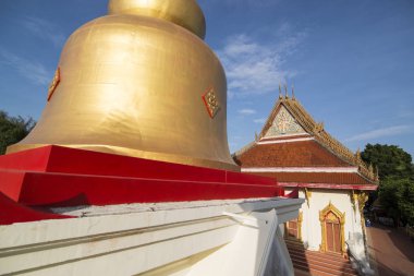 Khorat, Tayland, Kasım 2017 yaklaşık: Şehir Khorat tapınakta Wat Phra Narai Maharat veya Nakhon Ratchasima Isan içinde.