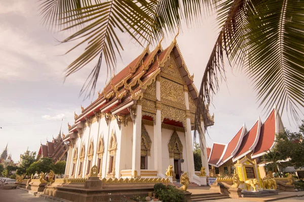 Wat Burapharam Nella Città Surin Isan Nel Nord Est Della — Foto Stock