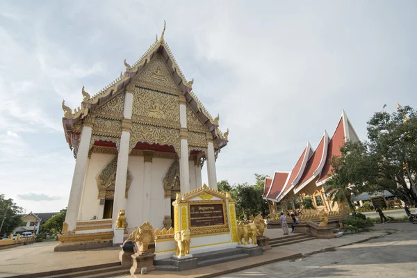 Wat Burapharam Στην Πόλη Του Surin Στην Isan Στην Βορειοανατολική — Φωτογραφία Αρχείου