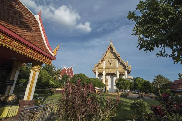 Wat Burapharam Στην Πόλη Του Surin Στην Isan Στην Βορειοανατολική — Φωτογραφία Αρχείου