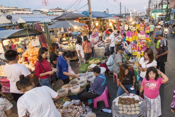 Mercado Alimentos Ciudad Vieja Torre Del Reloj Ciudad Surin Isan —  Fotos de Stock