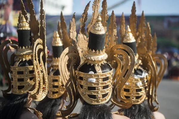 Traditioneller Thailändischer Tanz Beim Traditionellen Elefantenfest Der Stadt Surin Isan — Stockfoto