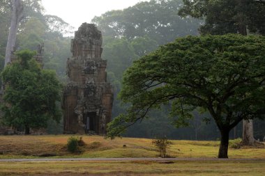 Tapınak kuleleri Prasat Suor Prat Temple City Angkor Kamboçya Batı yakınındaki Siem Reap şehir içinde.   