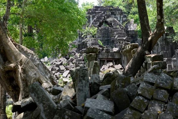 Pohled Tempel Ruiny Beng Mealea Severně Města Chrám Angkor Poblíž — Stock fotografie