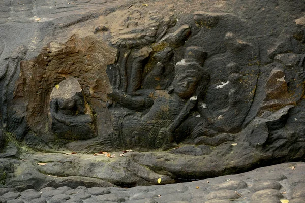 Khmerský Kamenná Řeky Tisíc Lingas Vzdálený Spean Severovýchodně Města Chrám — Stock fotografie