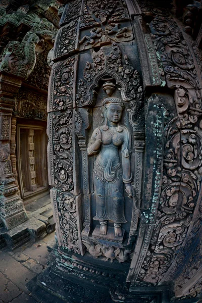 Tempel Ruins Banteay Srei North Temple City Angkor City Siem — Stock Photo, Image