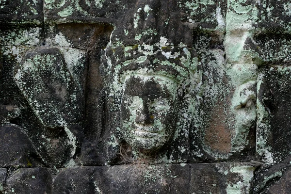 Het Terras Van Tempel Van Olifanten Temple City Van Angkor — Stockfoto