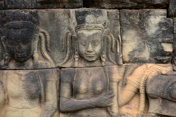Temple Terrace Słoni Świątyni Miasta Angkor Zachodniej Kambodży Pobliżu Miasta — Zdjęcie stockowe