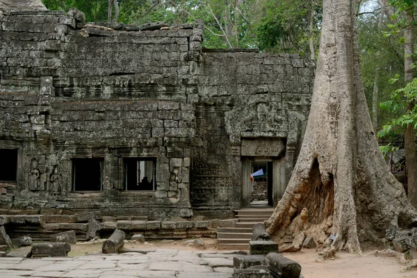 Chrám Preah Khan Chrámu Města Angkor Poblíž Města Siem Reap — Stock fotografie