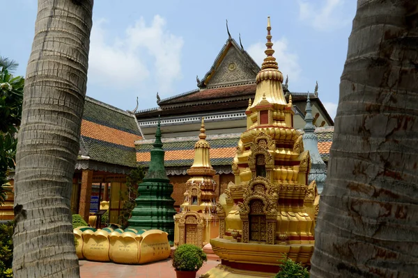 Cambodia Siem Reap April 2014 Wat Temple City Siem Reap — Stock Photo, Image