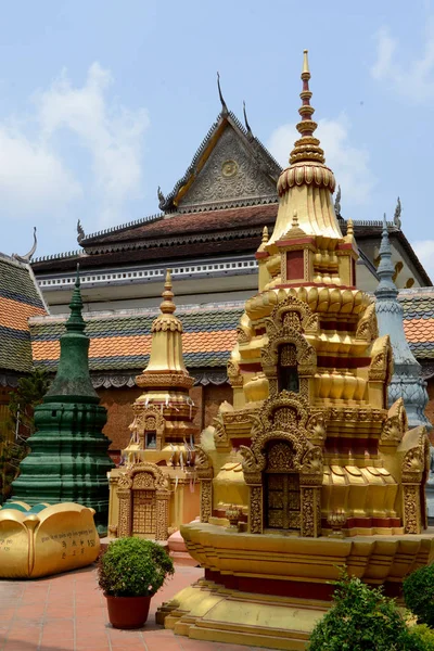 Kambodscha Siem Reap April 2014 Der Wat Tempel Der Stadt — Stockfoto