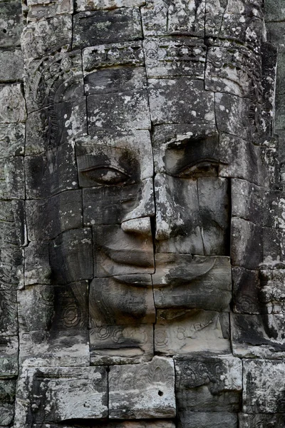 Taş Bayon Tapınakta Tempel Kalıntıları Angkor Thom Temple City Angkor — Stok fotoğraf