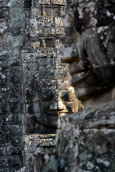 Taş Bayon Tapınakta Tempel Kalıntıları Angkor Thom Temple City Angkor — Stok fotoğraf