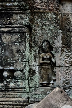Kamboçya Siem Reap, Nisan 2014: Temple of Ta Prohm Tapınağı şehir Angkor Kamboçya Batı yakınındaki Siem Reap şehir içinde.   