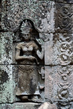 Kamboçya Siem Reap, Nisan 2014: Temple of Ta Prohm Tapınağı şehir Angkor Kamboçya Batı yakınındaki Siem Reap şehir içinde.   