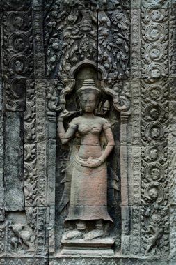 Kamboçya Siem Reap, Nisan 2014: Temple of Ta Prohm Tapınağı şehir Angkor Kamboçya Batı yakınındaki Siem Reap şehir içinde.   