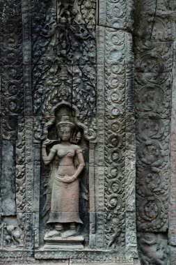 Kamboçya Siem Reap, Nisan 2014: Temple of Ta Prohm Tapınağı şehir Angkor Kamboçya Batı yakınındaki Siem Reap şehir içinde.   