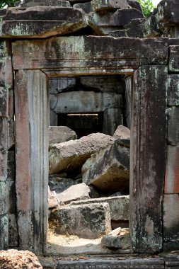 Kamboçya Siem Reap, Nisan 2014: Temple of Ta Prohm Tapınağı şehir Angkor Kamboçya Batı yakınındaki Siem Reap şehir içinde.   