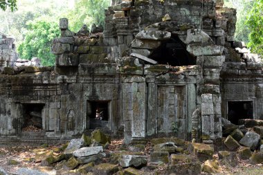 Kamboçya Siem Reap, Nisan 2014: Temple of Ta Prohm Tapınağı şehir Angkor Kamboçya Batı yakınındaki Siem Reap şehir içinde.   