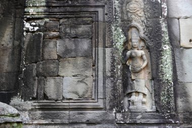Kamboçya Siem Reap, Nisan 2014: Temple of Banteay Kdei Tapınağı şehir Angkor Kamboçya Batı yakınındaki Siem Reap şehir içinde.   