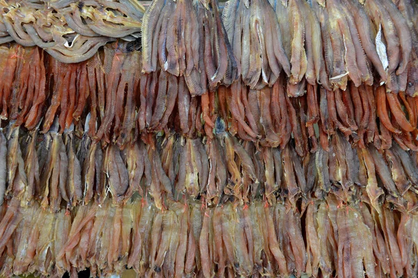 Pesce Secco Psar Chaa Mercato Vecchio Nella Città Siem Reap — Foto Stock