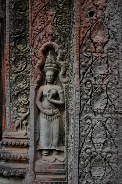 Templo Prohm Templo Cidade Angkor Perto Cidade Siem Reap Oeste — Fotografia de Stock