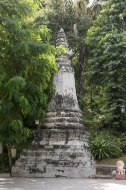 Kamboçya, Phnom Penh, 16 Aralık 2017: Wat Phnom Park tarihi binalarda