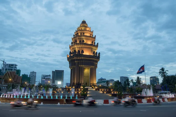 Cambodge Phnom Penh Décembre 2017 Monument Indépendance Boulevard Sihanouk — Photo