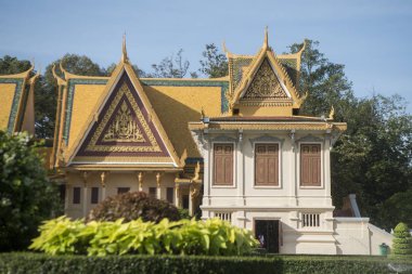 Hor Samran Phirun Builging Kraliyet Sarayı içinde şehir Phnom Penh, Kamboçya
