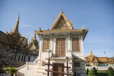 Hor Samran Phirun Builging Kraliyet Sarayı içinde şehir Phnom Penh, Kamboçya