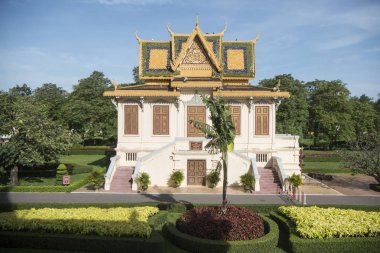 Hor Samran Phirun Builging Kraliyet Sarayı içinde şehir Phnom Penh, Kamboçya
