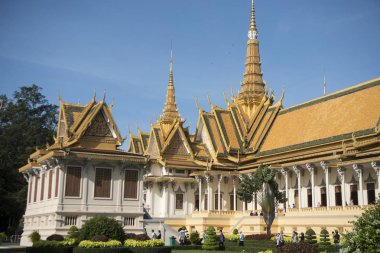 Kraliyet Sarayı içinde şehir Phnom Penh, Kamboçya taht salonu