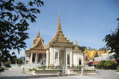 Kraliyet Sarayı içinde şehir Phnom Penh, Kamboçya'nın gümüş pagoda