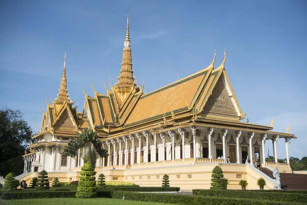 Thronsaal Des Königlichen Palastes Der Stadt Phnom Penh Kambodscha — Stockfoto