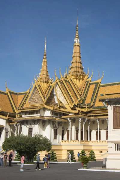 Thronsaal Des Königlichen Palastes Der Stadt Phnom Penh Kambodscha — Stockfoto