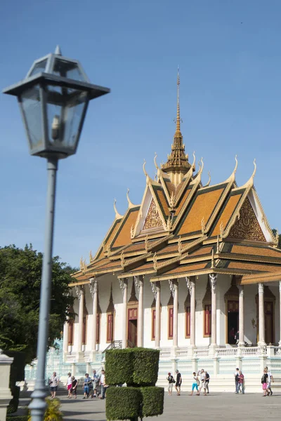 Zilveren Pagode Koninklijk Paleis Stad Van Phnom Penh Cambodja — Stockfoto